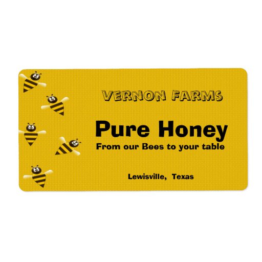 Agile image throughout honey jar labels printable Witty image for honey jar labels printable