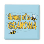 Honey of a Grandma Fridge Magnets