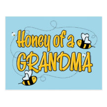 Honey of a Grandma Postcards