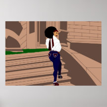 Honeybee Fro(digital) Print