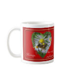 Honeybee on Asters Valentine Mugs