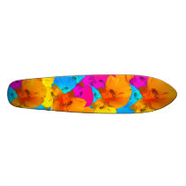 Honeybee Poppy Art Skateboard