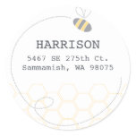 Honeycomb Address Label