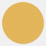 Honeycomb Background Round Stickers