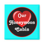 Honeymoon Cruise Cabin Door Marker sq Magnets