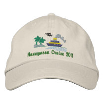 Honeymoon Cruise Customizable Hat Embroidered Baseball Cap