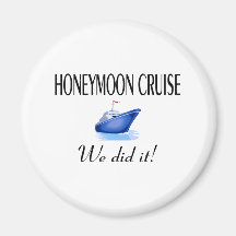 Honeymoon Cruise Refrigerator Magnet