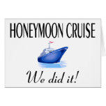 Honeymoon Cruise (We Did It!) cards