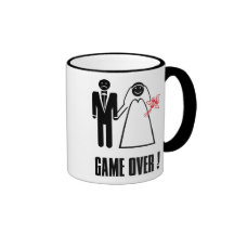 Honeymoon Engagement Wedding Mug Gift Game Over
