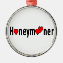 Honeymooner Hearts Christmas Tree Ornaments