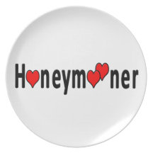 Honeymooner Hearts Plate