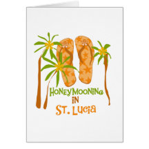 Honeymooning in St. Lucia Card