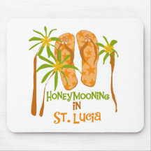 Honeymooning in St. Lucia Mousepad