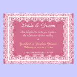 Honeysuckle colour of 2011 and lace wedding invitations