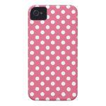 Honeysuckle Pink Polka Dot Iphone 4/4S Case Iphone 4 Case-mate Case