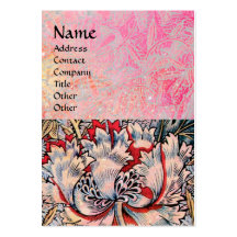 HONEYSUCKLE ,pink red white brown Business Card