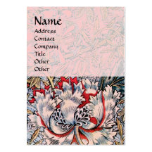 HONEYSUCKLE ,pink red white brown Business Card Templates