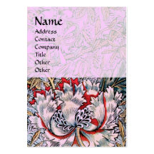 HONEYSUCKLE ,pink red white brown Business Cards