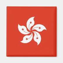Hong Kong Flag HK Magnets