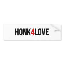 Honk 4 Love bumper stickers