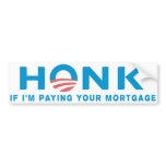 Honk Anti Obama Bumpersticker Bumper Sticker