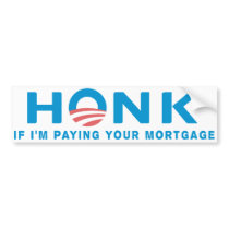 Honk Anti Obama Bumpersticker Bumper Sticker