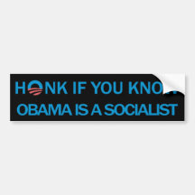 Honk Anti Obama BumperSticker Bumper Stickers