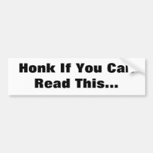 Honk Bumper Sticker