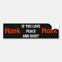 Honk Bumper Stickers