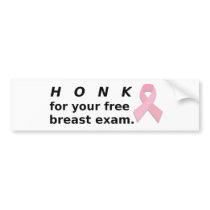 Honk for Exam. Bumper Sticker