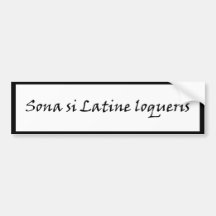 honk for latin bumper stickers