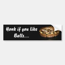 Honk if you like Balls Bumper Sticker