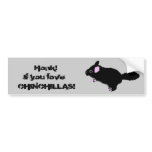 Honk If you Love Chinchillas Bumper Sticker