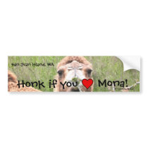 Honk if you ♥ Mona! bumper stickers