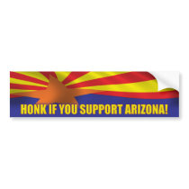 Honk if you support Arizona! Bumper Stickers