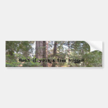 Honk If your A Tree Hugger Bumper Sticker