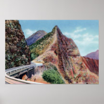 Honolulu Hawaii The Pali Highway Poster