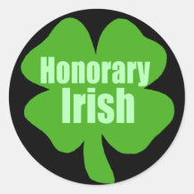 Honorary Irish Round Sticker