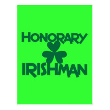 HONORARY IRISHMAN POST CARD