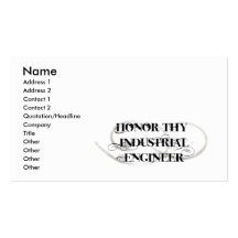 Honorez Thy ingénieur industriel Cartes De Visite Personnelles