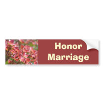 Honour Marriage bumper stickers Pink Dogwoods
