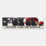 Honour Our Military Veterans Bumper Sticker