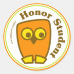 Honour Student Round Stickers