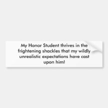 Honour Thrives Bumper Sticker