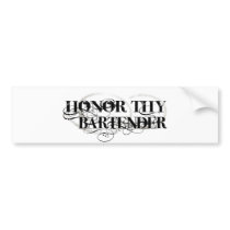 Honour Thy Bartender