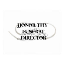 Honour Thy Funeral Director Postcards