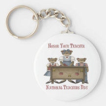 Honour Your Teacher National Teachers Day Keychain