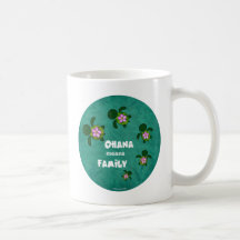 Honu Sea Family_circle Coffee Mugs