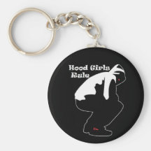 Hood Girls Rule Key chain
