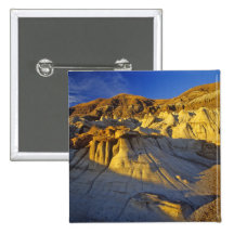 Hoodoos at Drumheller Alberta, Canada Buttons